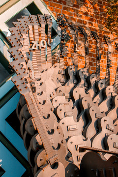 吉他雕塑