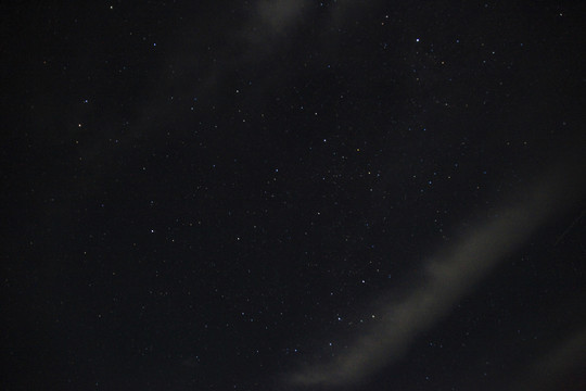 星空夜景户外露营北斗七星