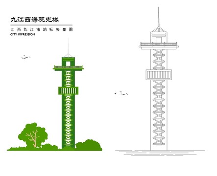 九江西海观光塔