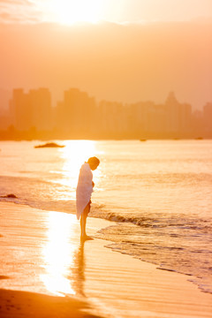 海滩日出