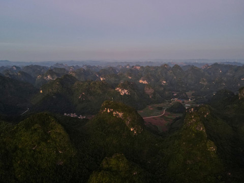 广西山区晨曦