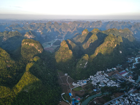 广西山区晨曦