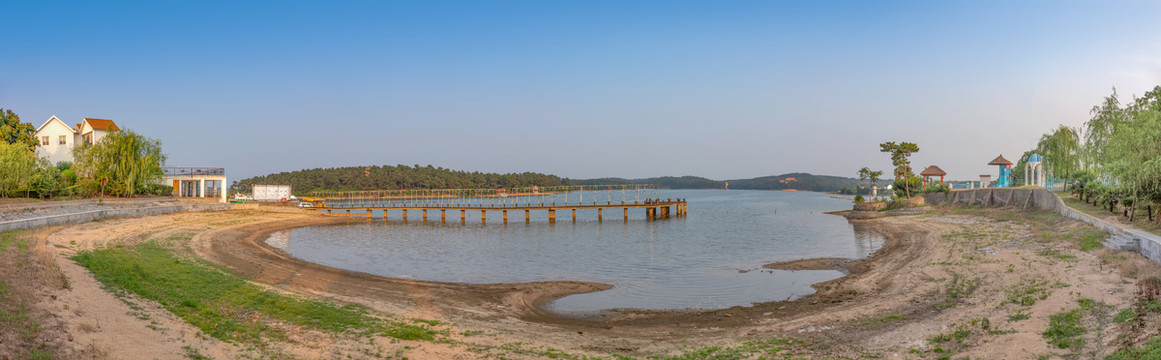 肥东岱山湖全景图