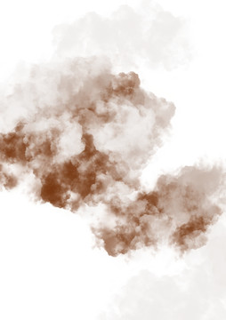 艺术感棕褐色云雾烟雾装饰