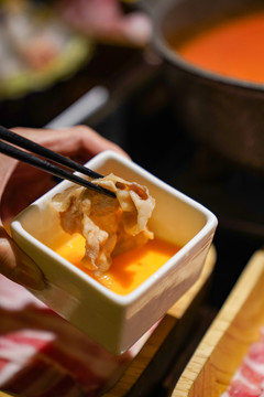 和牛寿喜锅火锅日本料理美食