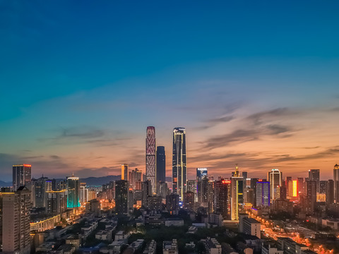 长沙城市中心夜景