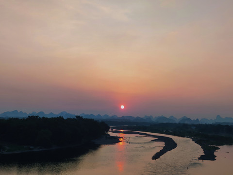 落日紫晕