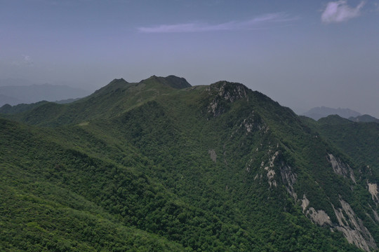 航拍山脉山川秦岭