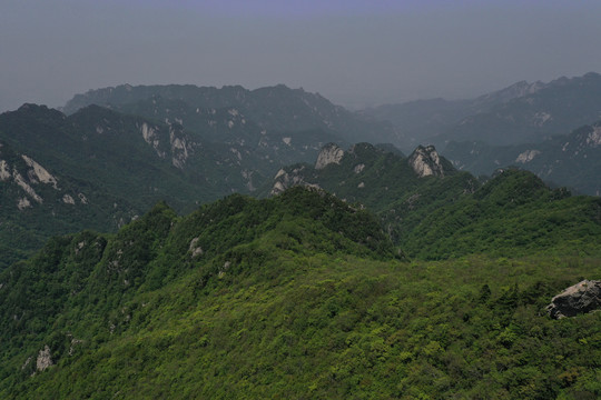 航拍山脉山川秦岭