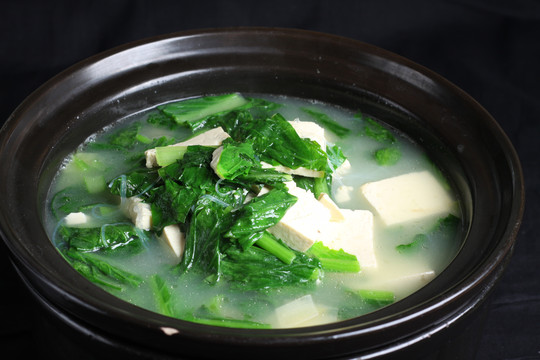 小白菜粉丝豆腐