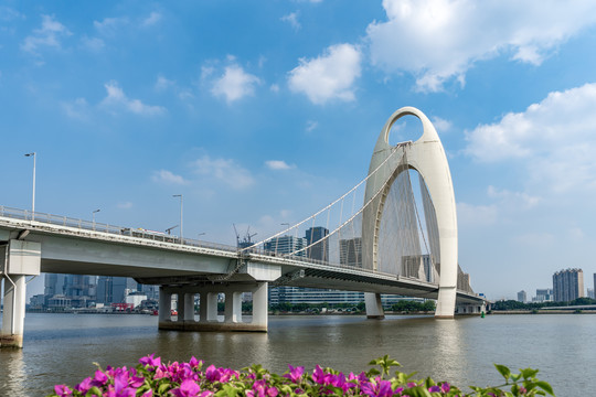 广州珠江跨江桥梁猎德大桥