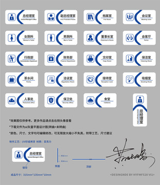 办公室导视标牌