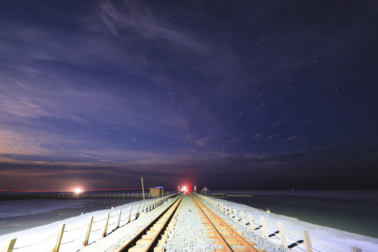 青海海西茶卡盐湖星空