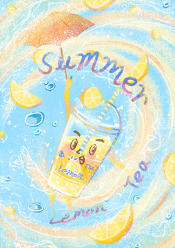 夏日柠檬冰饮
