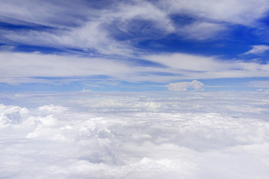天空云层素材航拍