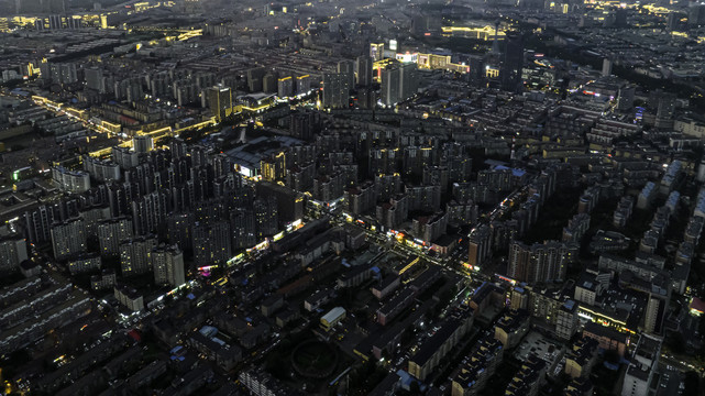 雨后的中国长春城市景观