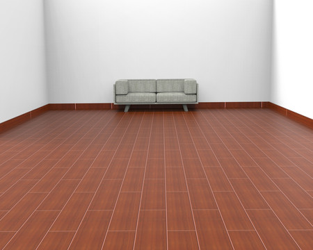 深色复合硬木地板地板客厅沙发