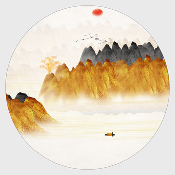新中式山水画