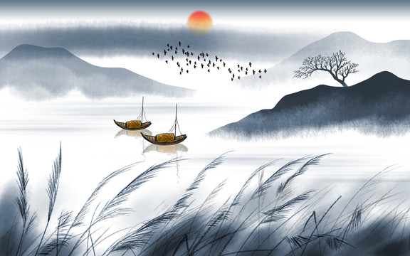 意境山水画