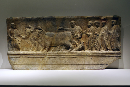 古罗马建城仪典浮雕