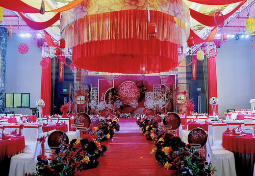 中式婚礼舞台布置