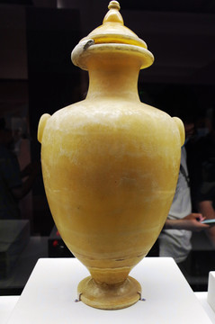 古罗马雪花石带盖水罐