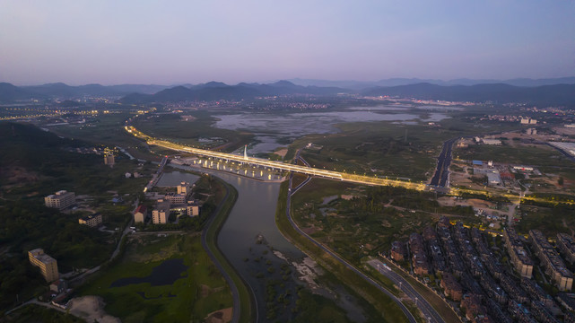 诸暨高湖大桥夜景