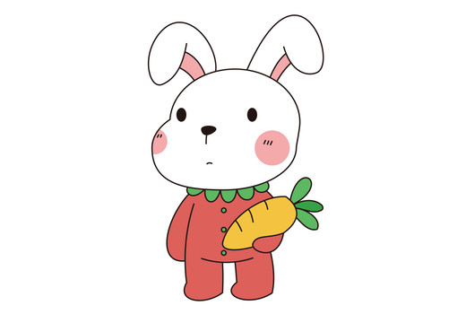 卡通兔子兔年玉兔形象公仔