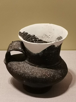 鸭形壶马桥文化灰陶壶