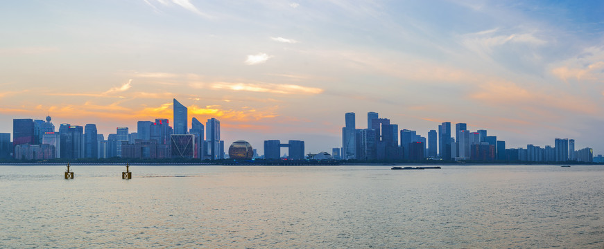 杭州钱江新城全景