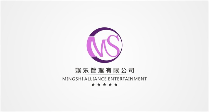 ms字母组合logo