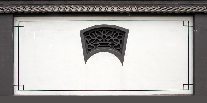 中式围墙花窗