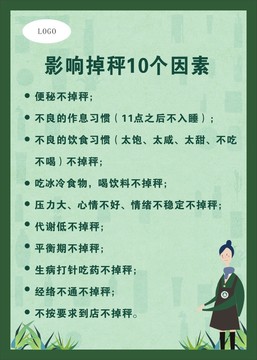 影响体重的10大因素