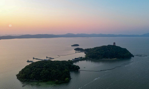 太湖仙岛晨曦