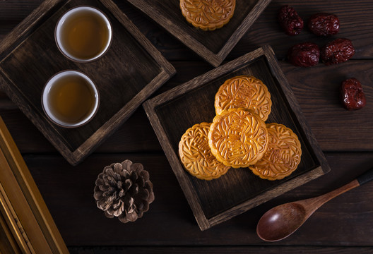 中国传统节日中秋节美食月饼