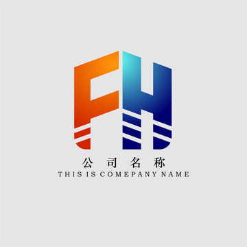 字母FH标志logo