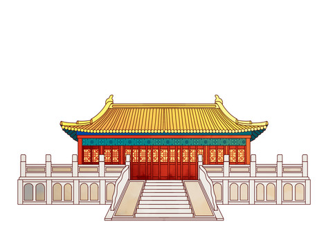 天津地标古建筑免抠素材文庙