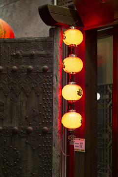上海老外街红灯笼