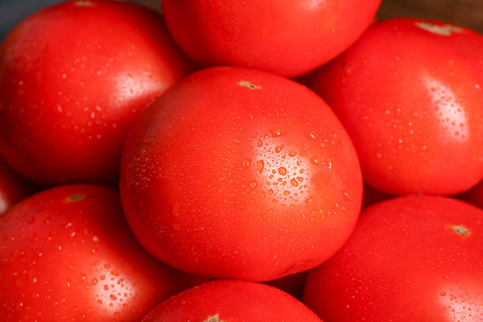 一堆沙瓤西红柿