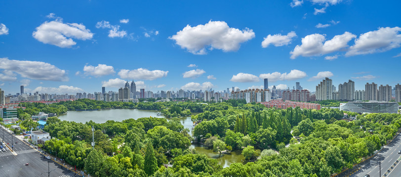 上海长风公园全景