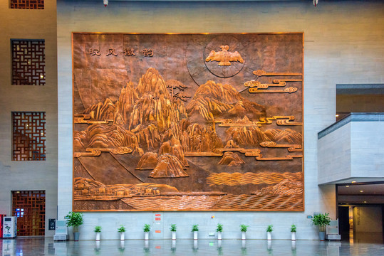 中国合肥安徽博物院大厅内景