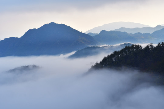 江南山水田园山村