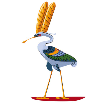 埃及神兽鸟类插图