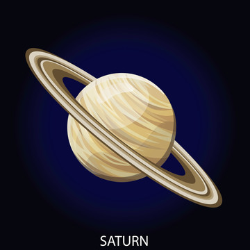 棕色土星插图