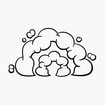 可爱落地云朵框插图