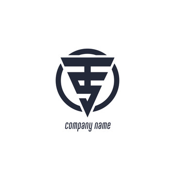 简约圆形公司logo插图