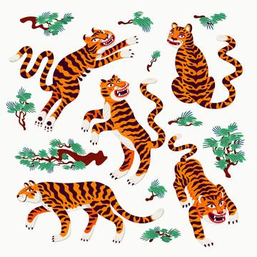 中式松木橘虎插图