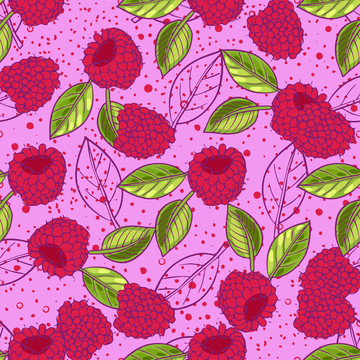 新鲜覆盆莓背景