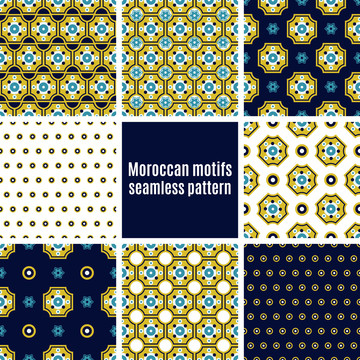 摩洛哥几何纹理背景