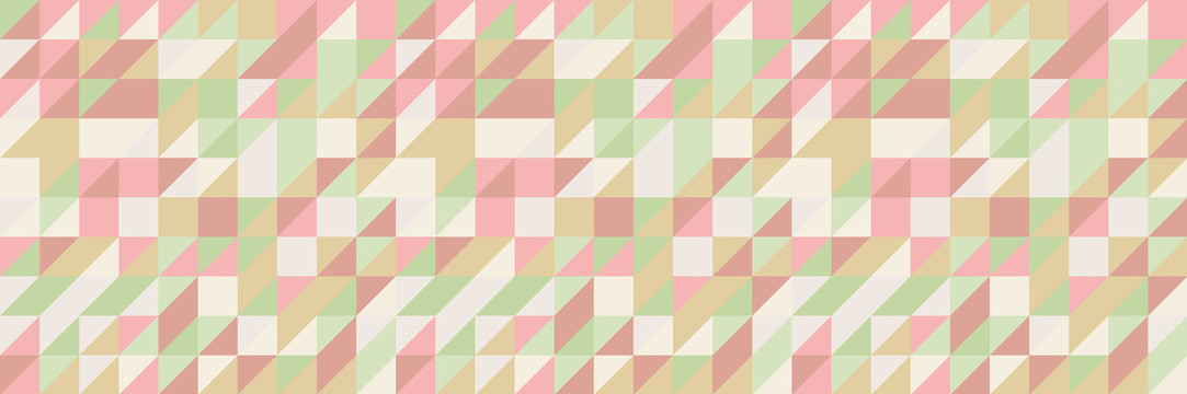 粉红绿色三角形组合背景